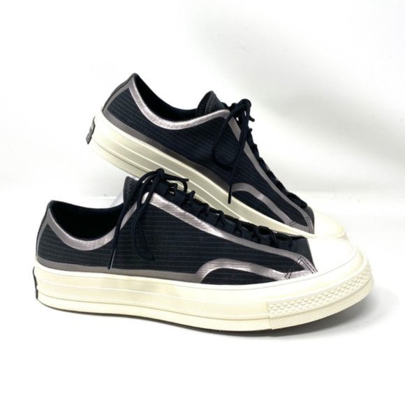 💖MEGA SALE💖Converse Women 170768C CHUCK 70 TAPE SEAM OX Black Canvas Low Shoes - Picture 4 of 9